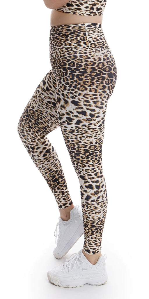 White Cheetah Ultra High Waist Leggings
