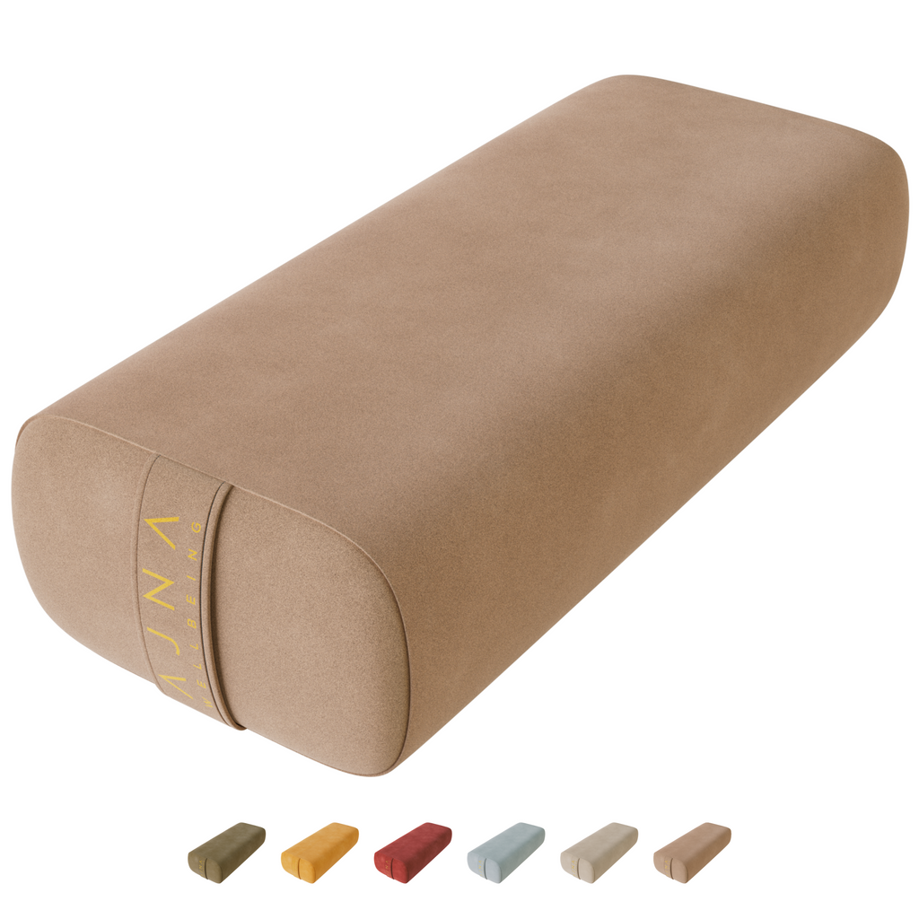 Eco Suede Yoga Bolster - Toffee