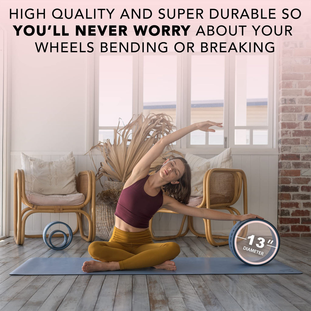 Ajnawheel - Yoga Wheel 3 Set - Blue Mandala Available
